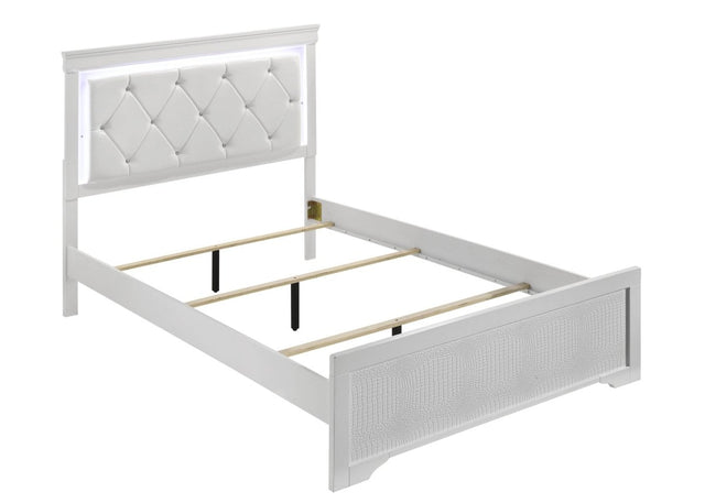 Blaze Modern 4-Piece Bedroom Set With LED Bed Frame - Omega Lifestyles