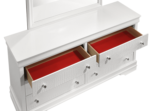 Blaze Modern 4-Piece Bedroom Set With LED Bed Frame - Omega Lifestyles