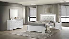 Blaze Modern 4-Piece Bedroom Set With LED Bed Frame - Omega Lifestyles