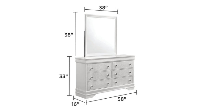 Blaze Modern 4-Piece Bedroom Set With LED Bed Frame - Omega Lifestyles