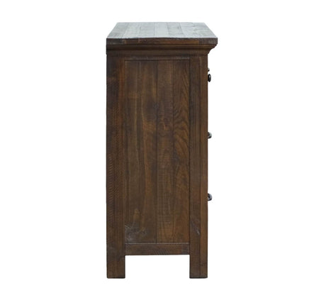 Brown 7 - Drawer Engineered Wood Traditional Style Dresser - Driftwood - Omega Lifestyles