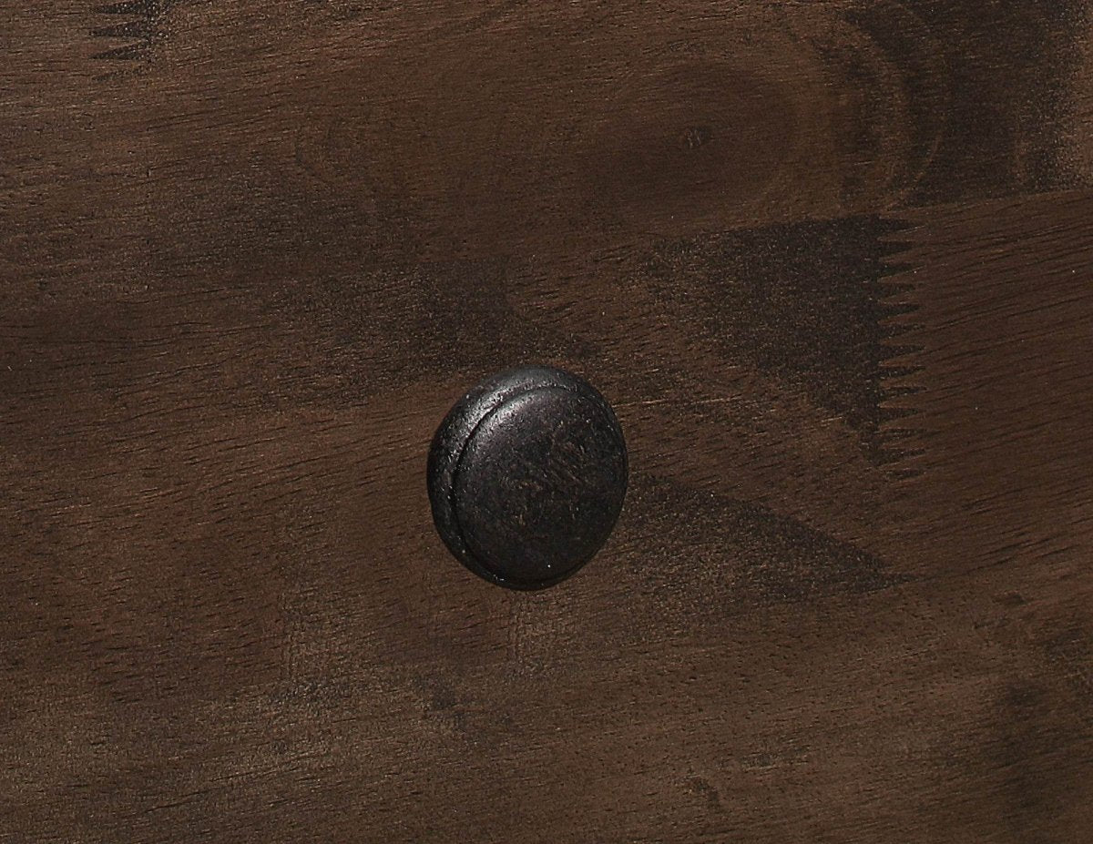 Brown Engineered Wood 2 - Drawer Modern Rustic Nightstand - Driftwood - Omega Lifestyles