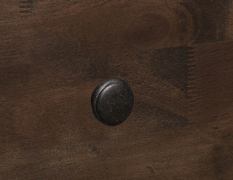 Brown Engineered Wood 2 - Drawer Modern Rustic Nightstand - Driftwood - Omega Lifestyles