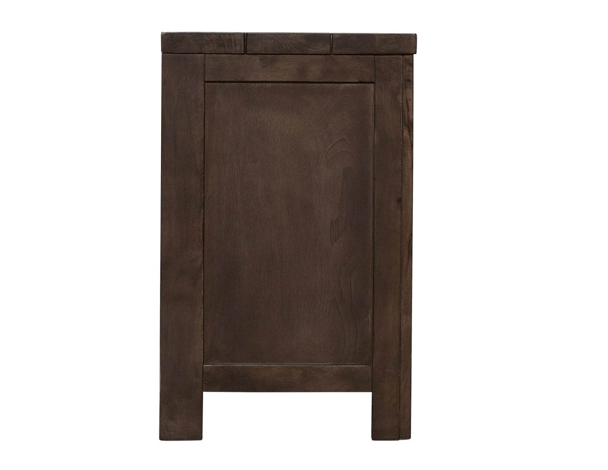 Brown Engineered Wood 2 - Drawer Modern Rustic Nightstand - Driftwood - Omega Lifestyles