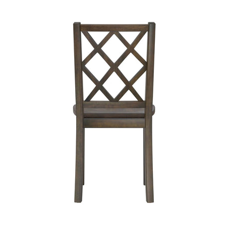 Brown Engineered Wood 5 Piece Dining Table Set - Driftwood - Omega Lifestyles