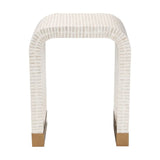 Coastal Mosaic Capiz Shell Beige End Table - Omega Lifestyles