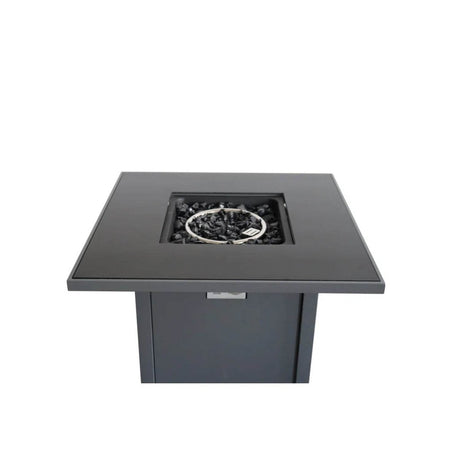 Contempo 30 - Inch Steel Propane Fire Pit Table - Driftwood - Omega Lifestyles