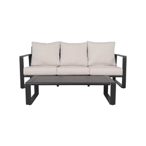 Contemporary Aluminum Frame Sofa And Coffee Table Set - Omega Lifestyles