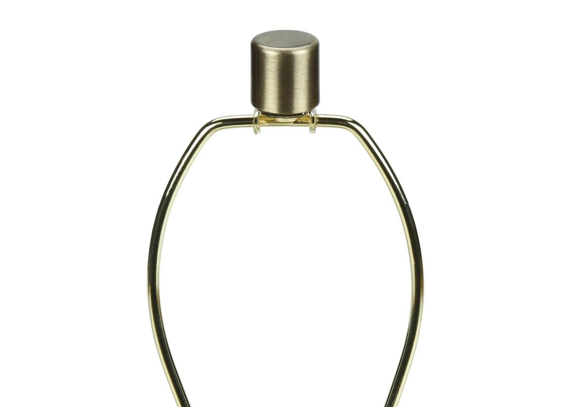 Contemporary Grey Ceramic Table Lamp With Linen Shade - Sleep Galleria