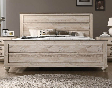 Contemporary Rustic 4-Piece Wood Bedroom Set - Sleep Galleria