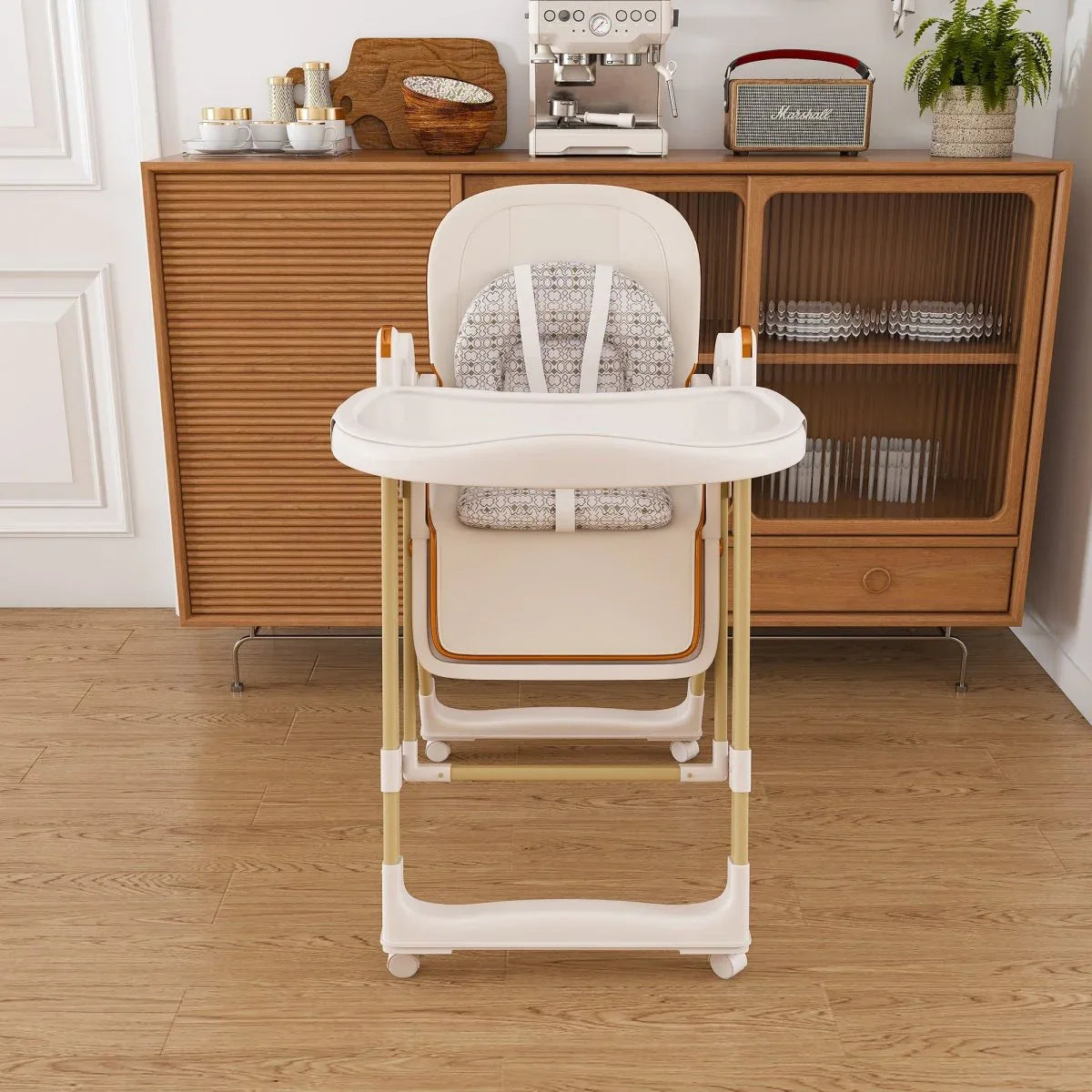 Convertible Baby High Chair To Rocker With 5-Point Harness - Omega Lifestyles