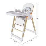 Convertible Baby High Chair To Rocker With 5-Point Harness - Omega Lifestyles