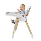 Convertible Baby High Chair To Rocker With 5-Point Harness - Omega Lifestyles