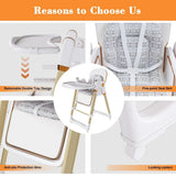 Convertible Baby High Chair To Rocker With 5-Point Harness - Omega Lifestyles