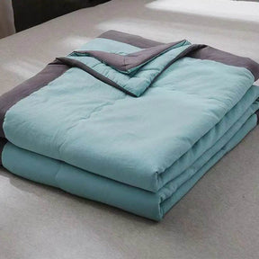 Cooling Breathable Cotton Double-Sided Portable Blanket - Omega Lifestyles