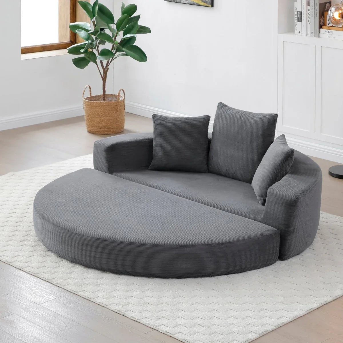 Corduroy High-Density Foam Folding Sofa Bed - Omega Lifestyles