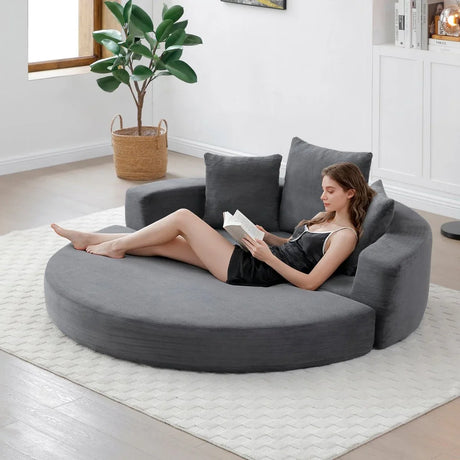 Corduroy High-Density Foam Folding Sofa Bed - Omega Lifestyles