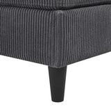 Corduroy Upholstered Modular Sectional With 2 Ottomans - Omega Lifestyles
