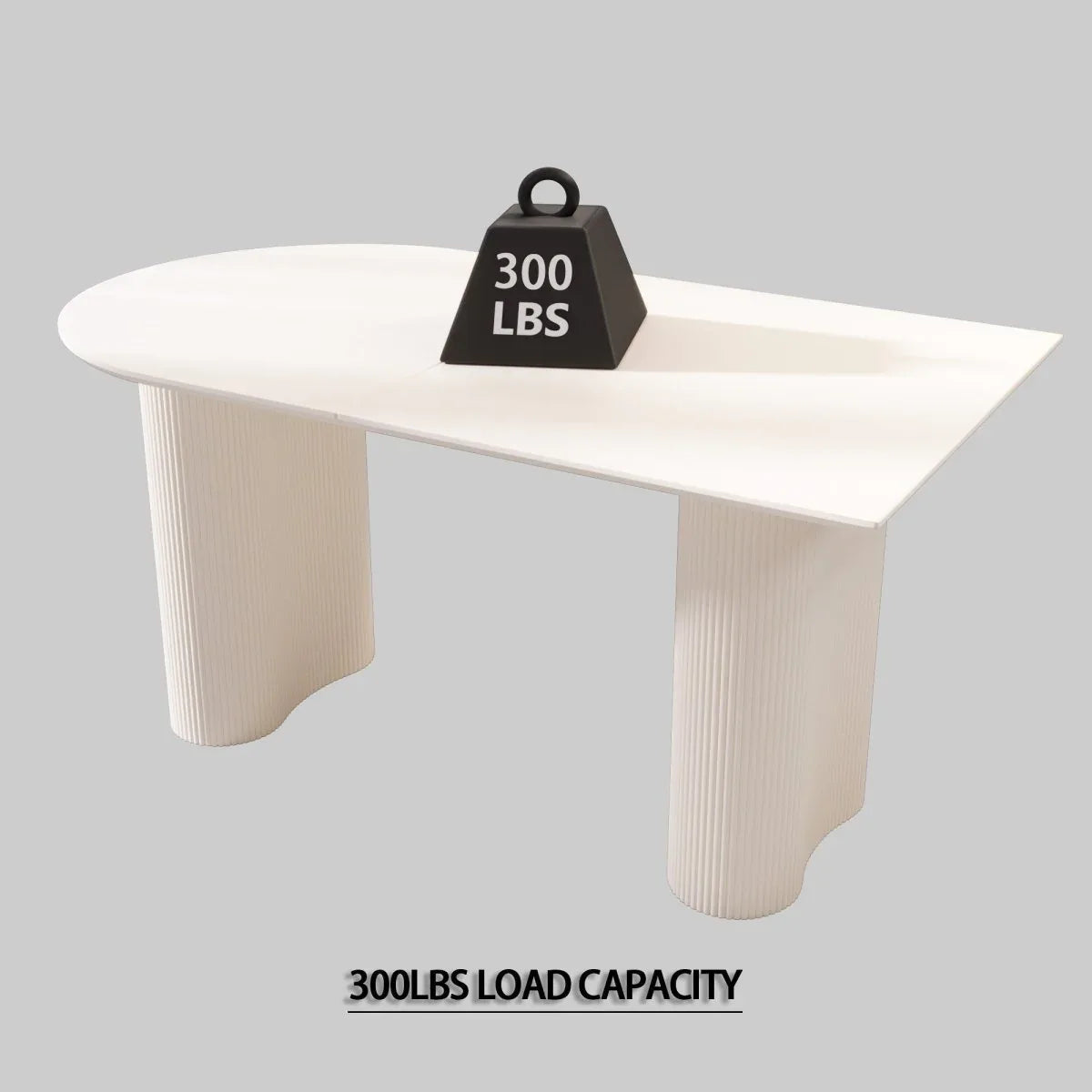 Cream MDF Modern 7-Piece Dining Table And Chair Set - Omega Lifestyles