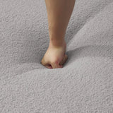 Curved Grey Foam Spring Medium-Firm Loveseat - Omega Lifestyles