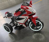 Electric Red Kids Ride-On Motorcycle With Lights - Omega Lifestyles