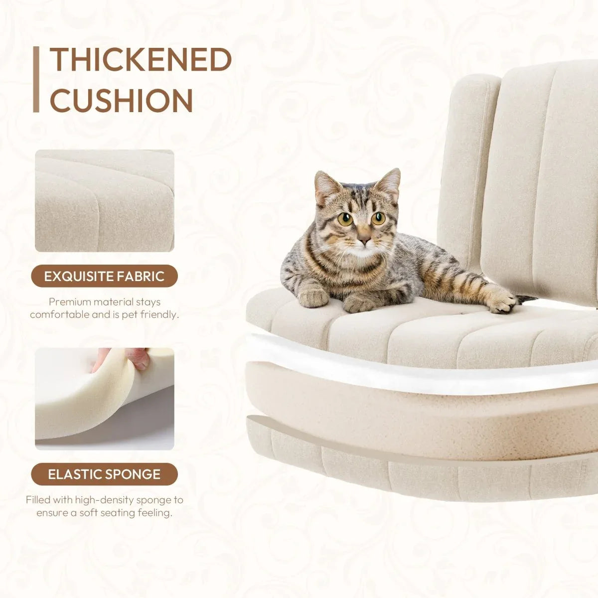 Ergonomic Adjustable Height Foam Office Desk Chair - Omega Lifestyles