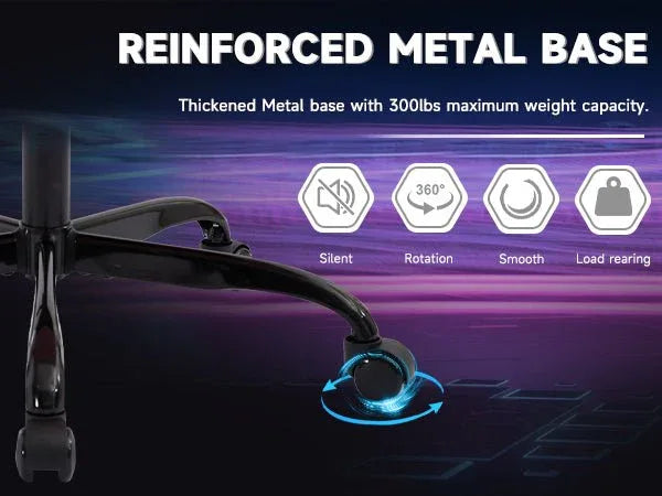 Ergonomic PU Leather Massage Gaming Chair With Footrest - Omega Lifestyles