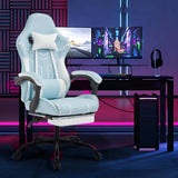 Ergonomic PU Leather Massage Gaming Chair With Footrest - Omega Lifestyles