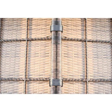 Espresso Weatherproof Outdoor Wicker Seating Set With Cushions - Driftwood - Omega Lifestyles