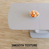 Expandable MDF Dining Table And 4 PU Fabric Padded Chairs Set - Omega Lifestyles