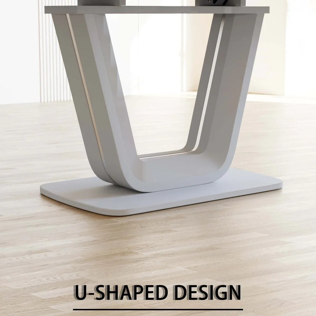 Expandable MDF Dining Table And 4 PU Fabric Padded Chairs Set - Omega Lifestyles