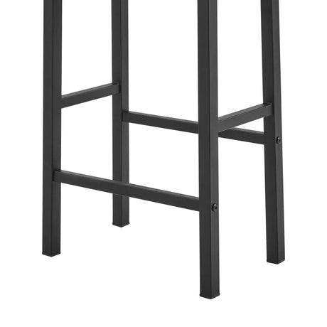 Farmhouse 4-Piece Bar Table And Saddle Stools Set - Omega Lifestyles