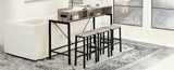 Farmhouse 4-Piece Bar Table And Saddle Stools Set - Omega Lifestyles
