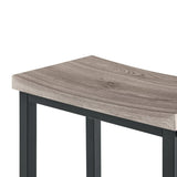 Farmhouse 4-Piece Bar Table And Saddle Stools Set - Omega Lifestyles