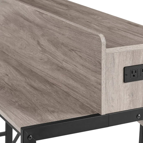 Farmhouse 4-Piece Bar Table And Saddle Stools Set - Omega Lifestyles