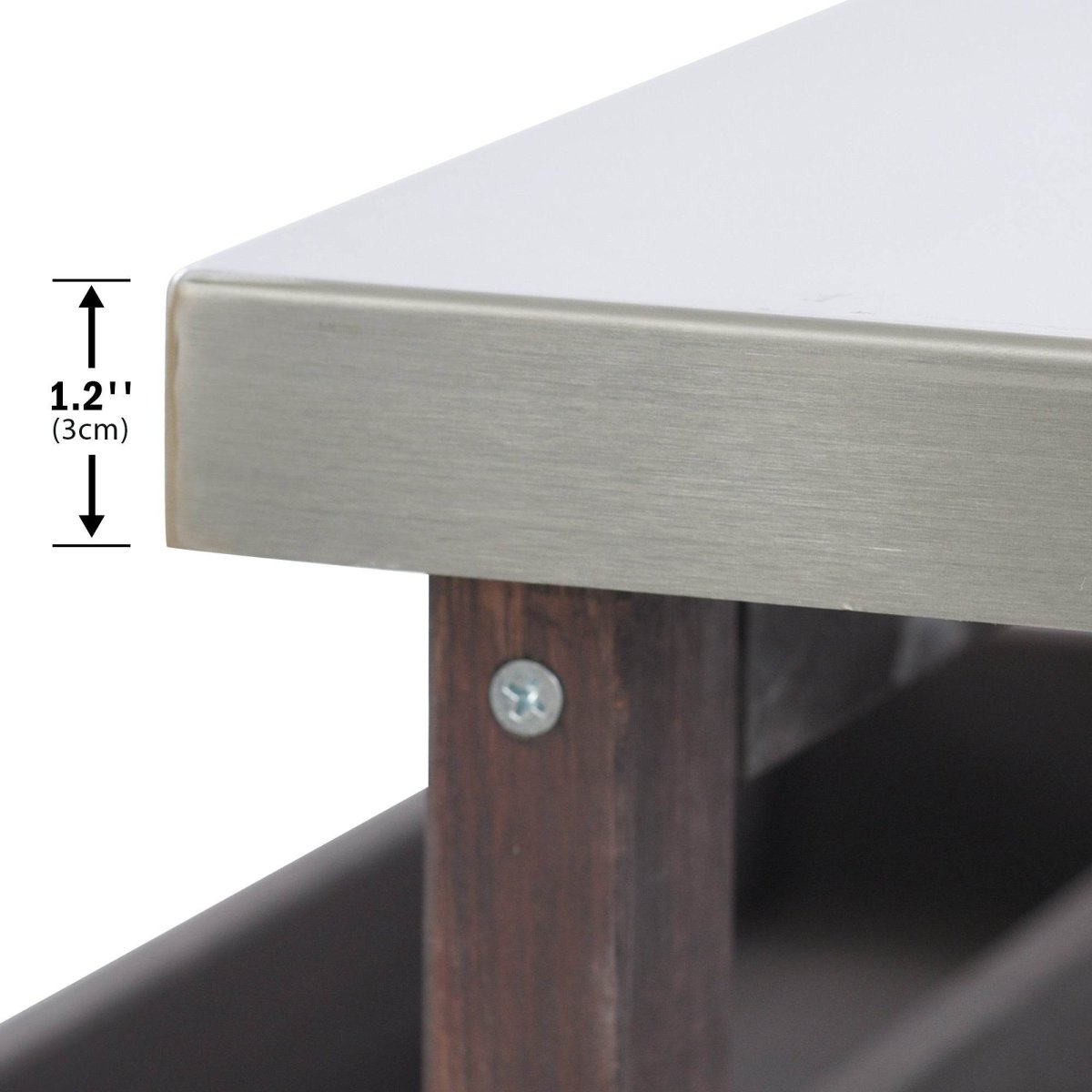 Farmhouse Solid Fir Wood Outdoor Kitchen Island Cart - Driftwood - Omega Lifestyles