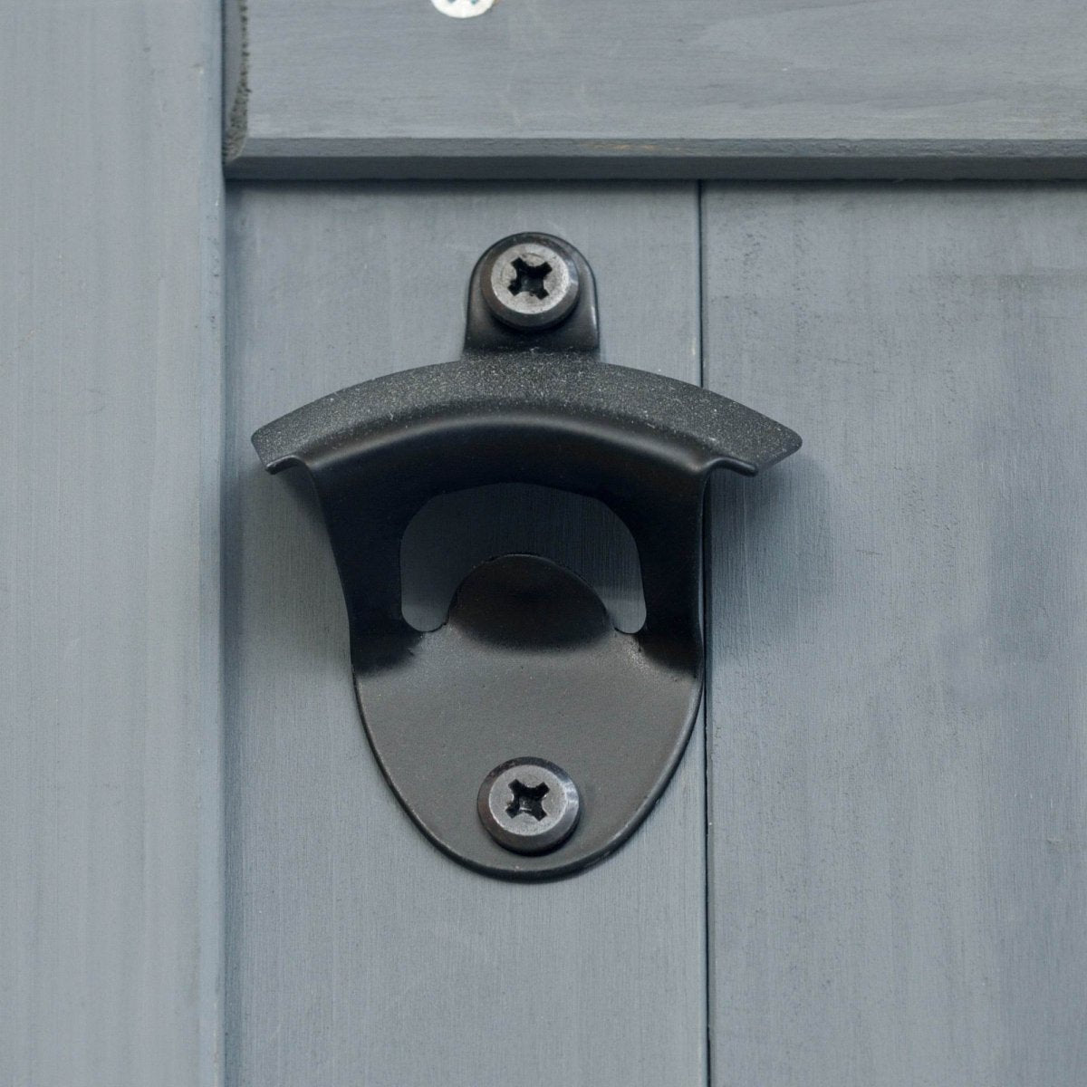 Farmhouse Solid Fir Wood Outdoor Kitchen Island Cart - Driftwood - Omega Lifestyles