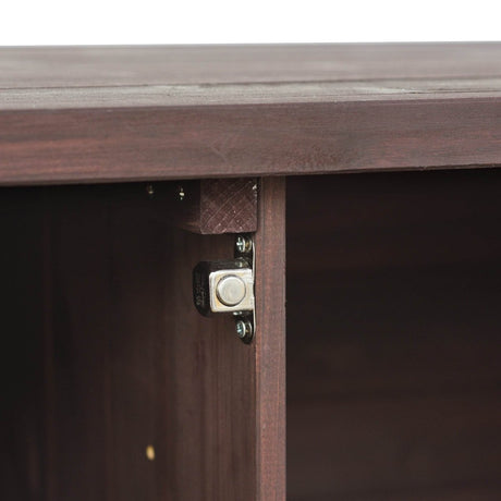 Farmhouse Solid Fir Wood Outdoor Kitchen Island Cart - Driftwood - Omega Lifestyles