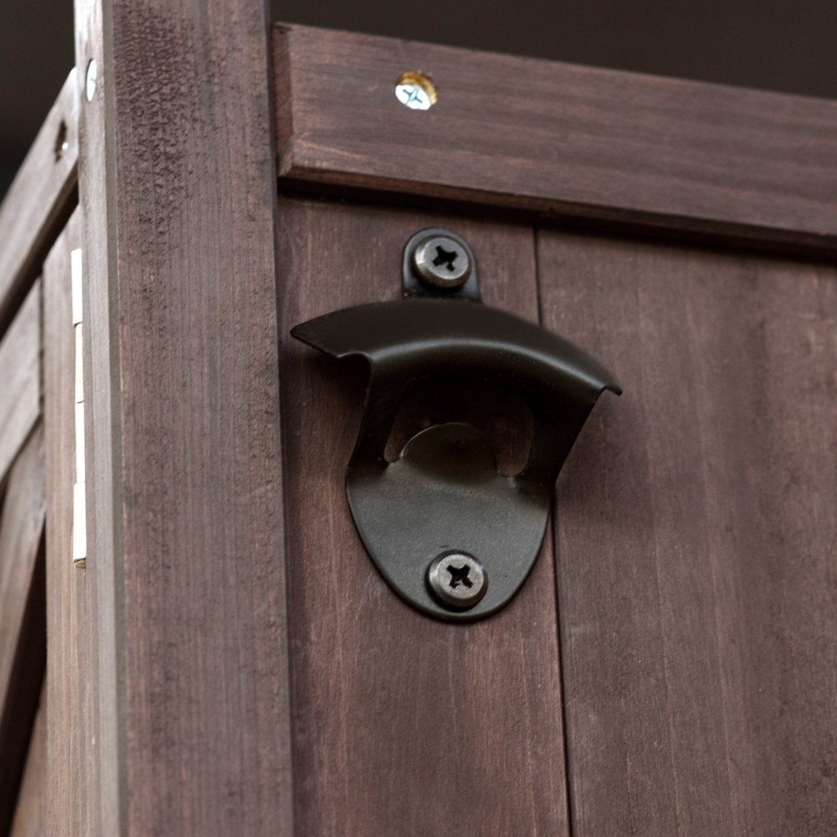 Farmhouse Solid Fir Wood Outdoor Kitchen Island Cart - Driftwood - Omega Lifestyles