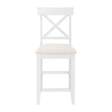 Farmhouse Solid Wood 5-Piece Counter Height Dining Set - Omega Lifestyles