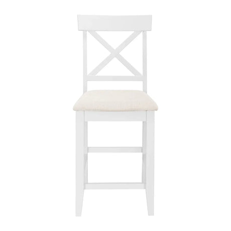 Farmhouse Solid Wood 5-Piece Counter Height Dining Set - Omega Lifestyles