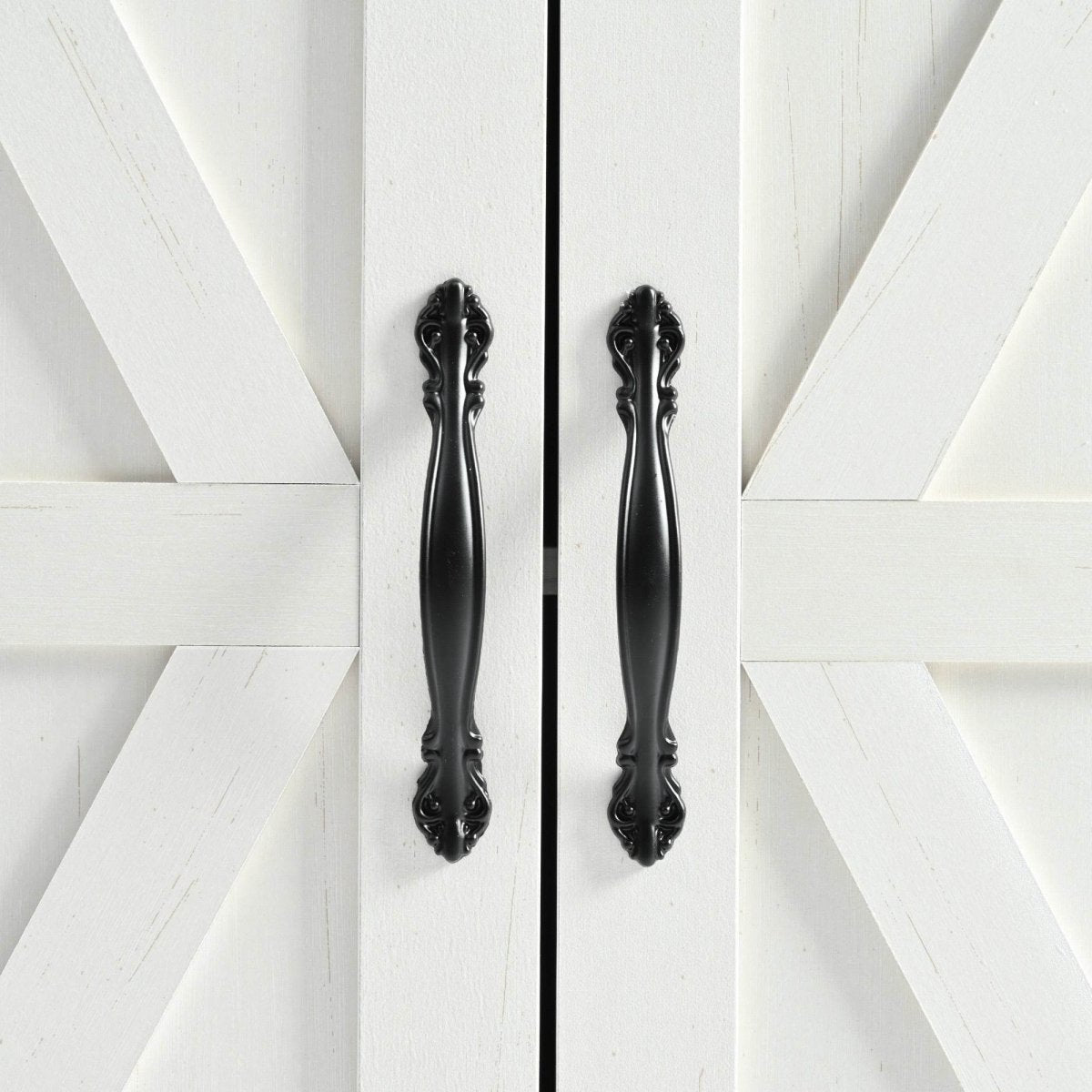 Farmhouse Style Kitchen Island Cart With Power Outlet - Driftwood - Omega Lifestyles