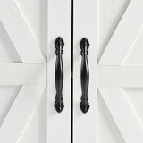 Farmhouse Style Kitchen Island Cart With Power Outlet - Driftwood - Omega Lifestyles