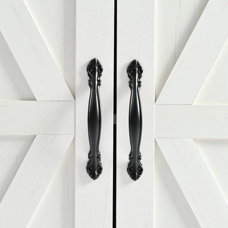 Farmhouse Style Kitchen Island Cart With Power Outlet - Driftwood - Omega Lifestyles