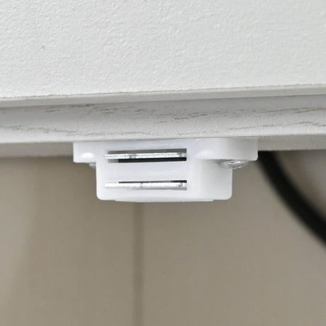 Farmhouse Style Kitchen Island Cart With Power Outlet - Driftwood - Omega Lifestyles