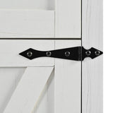 Farmhouse Style Kitchen Island Cart With Power Outlet - Driftwood - Omega Lifestyles