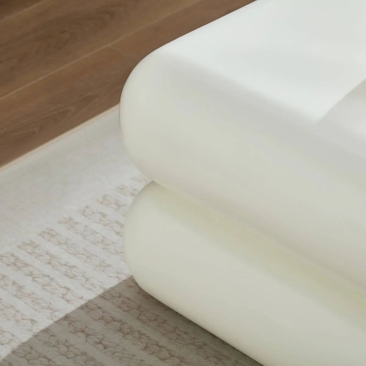 Fiberglass Stacked Square Coffee Table With Open Storage - Omega Lifestyles