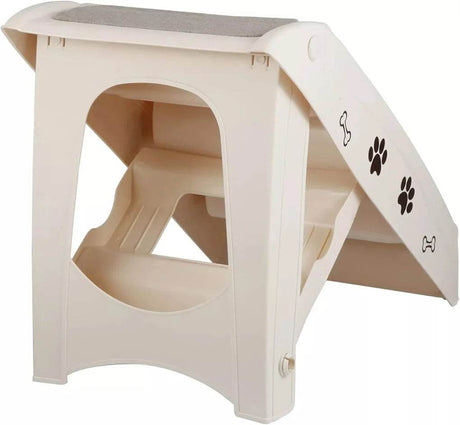 Foldable Lightweight Plastic Dog Ramp Stairs - Sleep Galleria