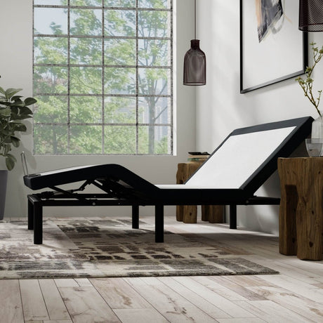 Full Adjustable Base With Massage USB LED Night Light - Driftwood - Omega Lifestyles