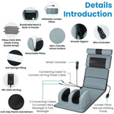 Full Body Heated Vibration Massage Mat With Neck Foot Support - Omega Lifestyles